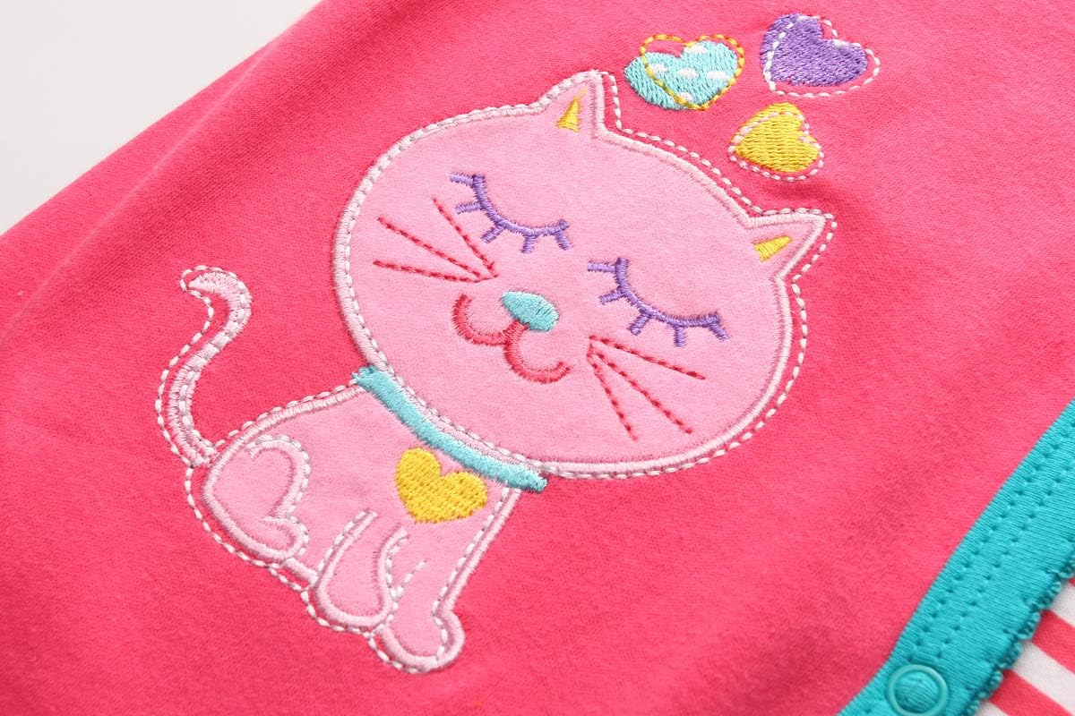 Kiddiezoom Baby and Toddler Boys'Snug Fit Footed One-Piece Romper Jumpsuit Cotton Cotton Footed Outfit