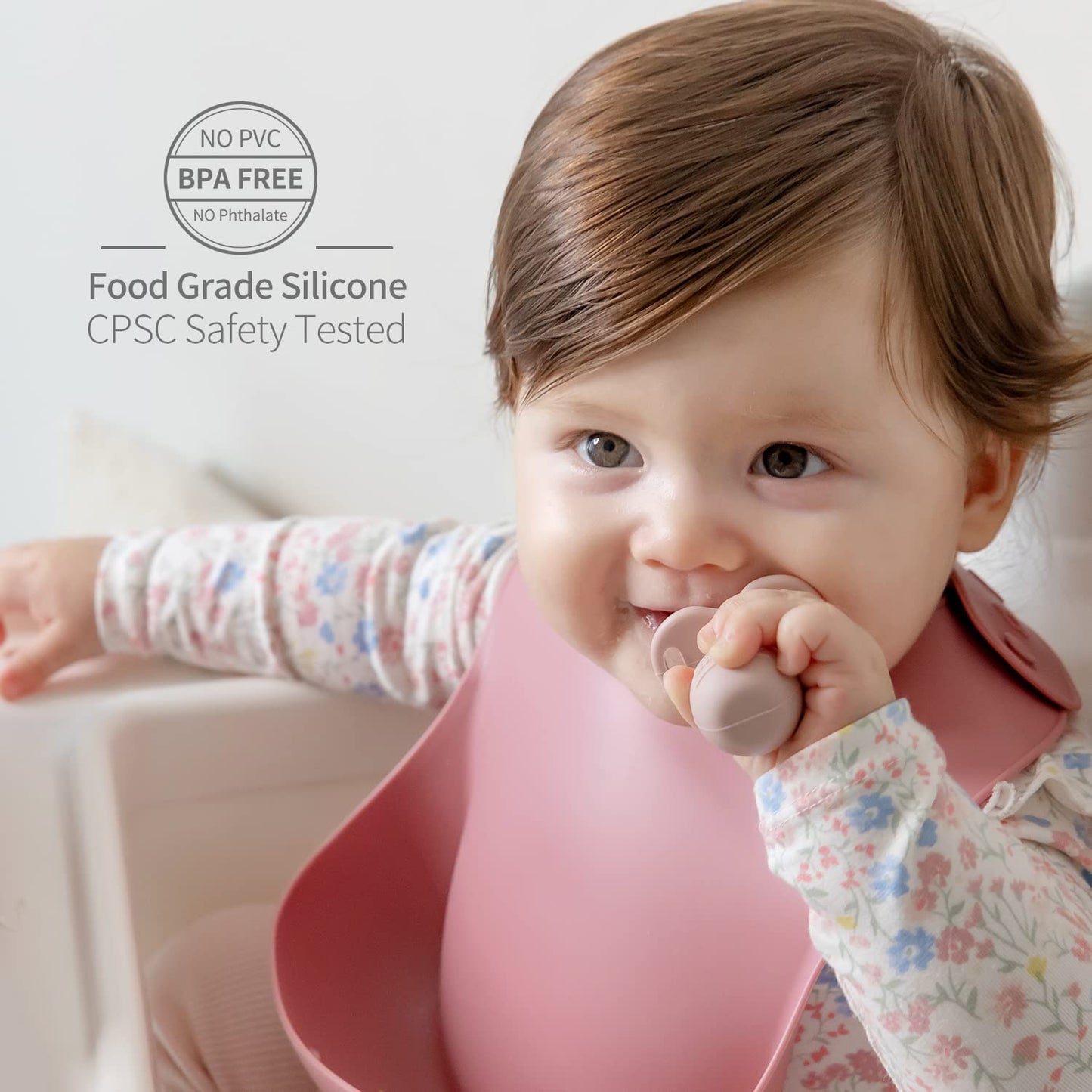 SAMiGO Silicone Baby Spoons Self Feeding 6+ Months - Infant Toddler Utensils - First Stage Baby Led Weaning Feeding Supplies - Set of 3 Pack