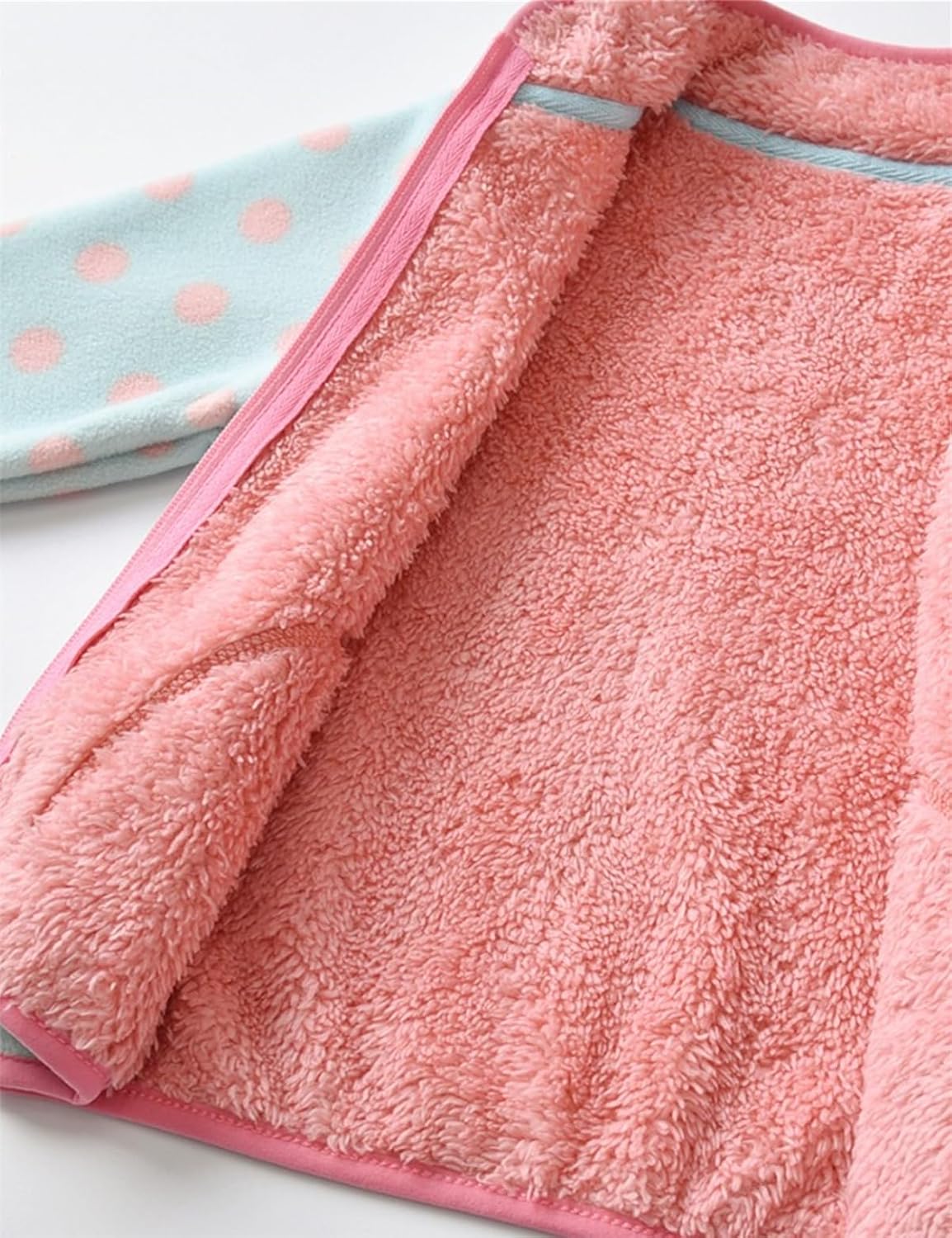 Kids Printed Polar Fleece Jacket Toddler Baby Boys Girls Autumn Winter Warm Sherpa Lining Outerwear Soft Lightweight