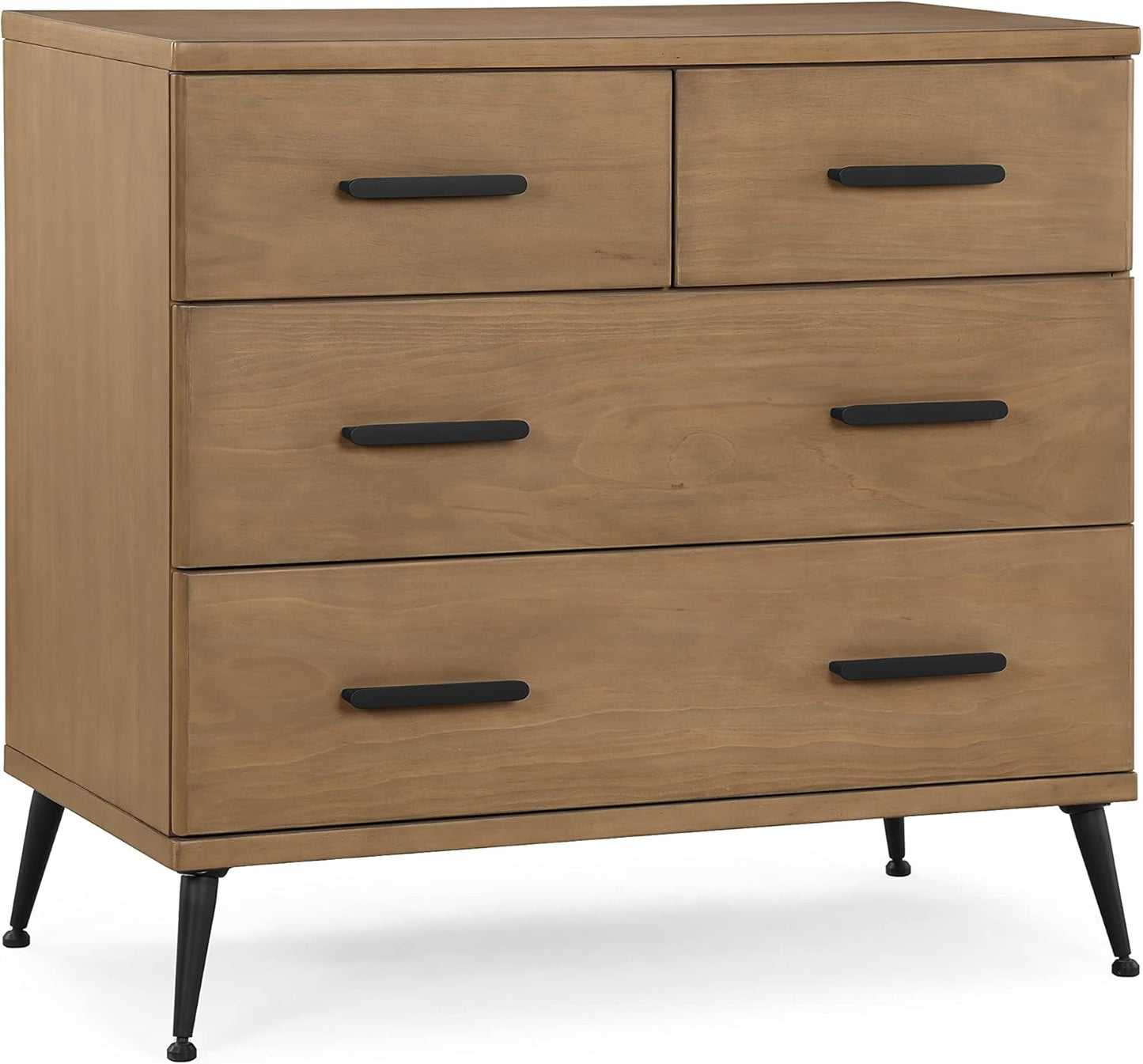 Delta Children Sloane 7-Piece Baby Nursery Furniture SetIncludes: Convertible Crib, Dresser, Changing Top, Crib Mattress, Fitted Sheets, Toddler Guardrail & Changing Pad, Acorn w/Matte Black