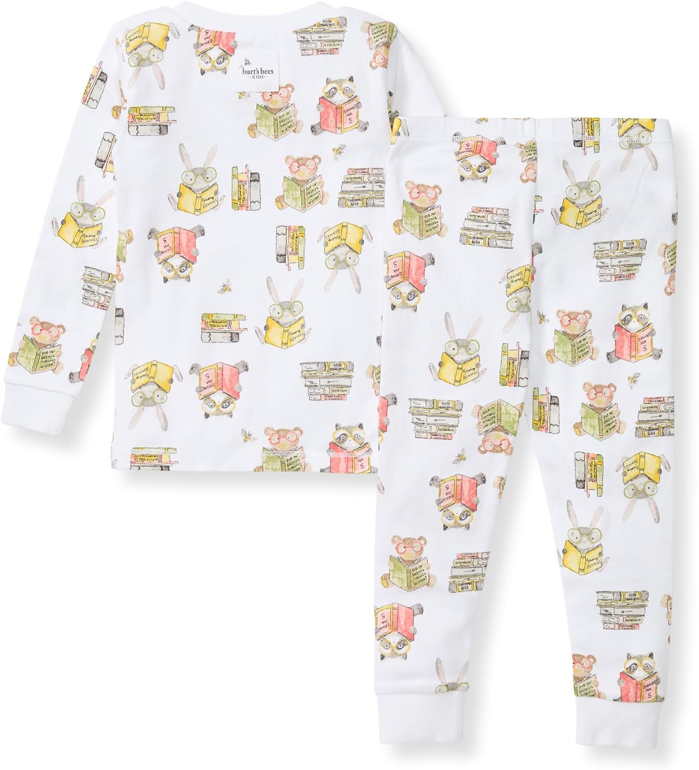 Burt's Bees Baby Boys' 2-Piece Long Sleeve Tee and Pants Organic Cotton Pajama Set