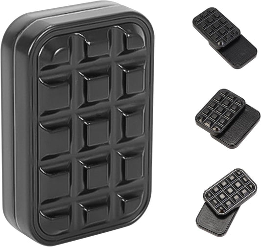 Fidget Slider Metal Magnetic Fidget Toys Adults for Stress Relief Building Blocks (Black)