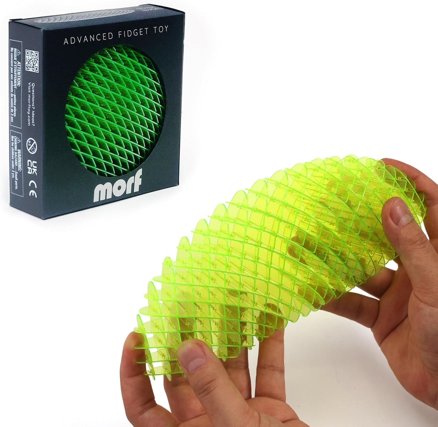 Morf Fidget Worm Toy - Desk Fidgets for Adults - Cool Satisfying Worm Fidget Sensory Toys - Fun and Interactive Morf Fidget Toy for Kids - USA Patent Pending Morf Figgy Toys - Big - 20 x 20