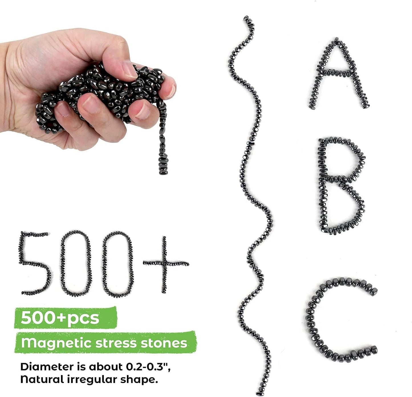 1100pcs Ferrite Putty, fidget toys, Fidget Toys Adults, Desk Fidgets Toys for Office Stress/Anxiety Relief,Adults gifts