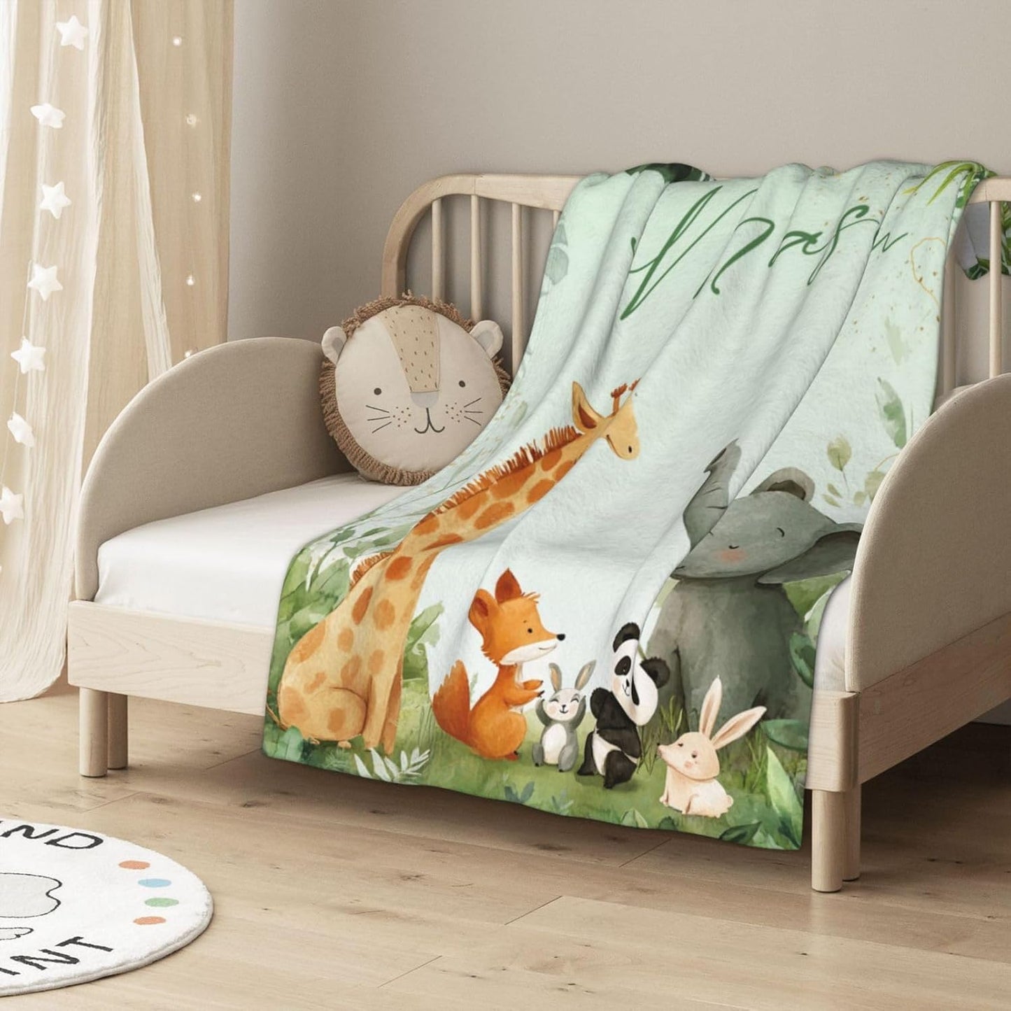 Custom Baby Blanket for Boys Personalized Baby Blanket with Name Soft Cozy Flannel Bed Throw Blanket for Kids Newborn Toddler Customized Baby Boy Gifts for Christmas Baby Shower Birthday Easter