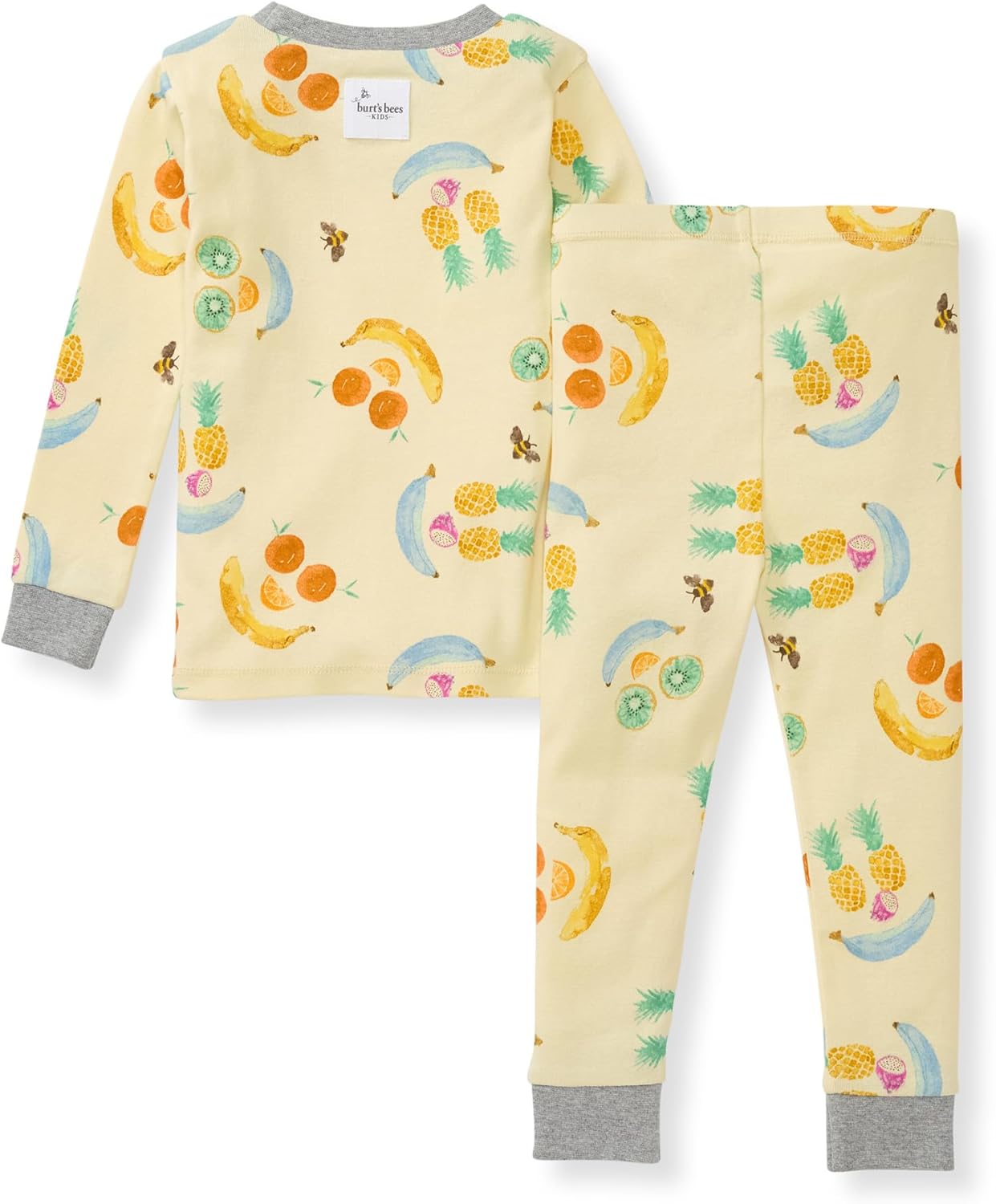 Burt's Bees Baby Boys' 2-Piece Long Sleeve Tee and Pants Organic Cotton Pajama Set