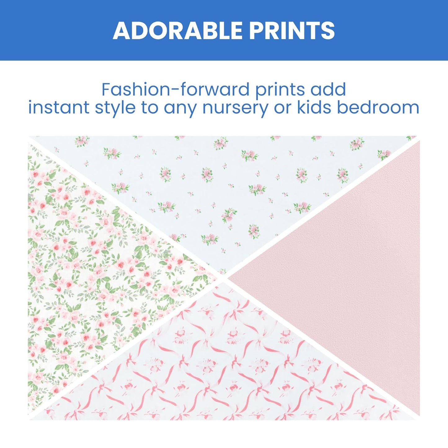 Delta Children 100% Cotton Flannel Baby Receiving Blankets for Girls and Boys – 30x30 Inches (Pack of 4), Pink Floral