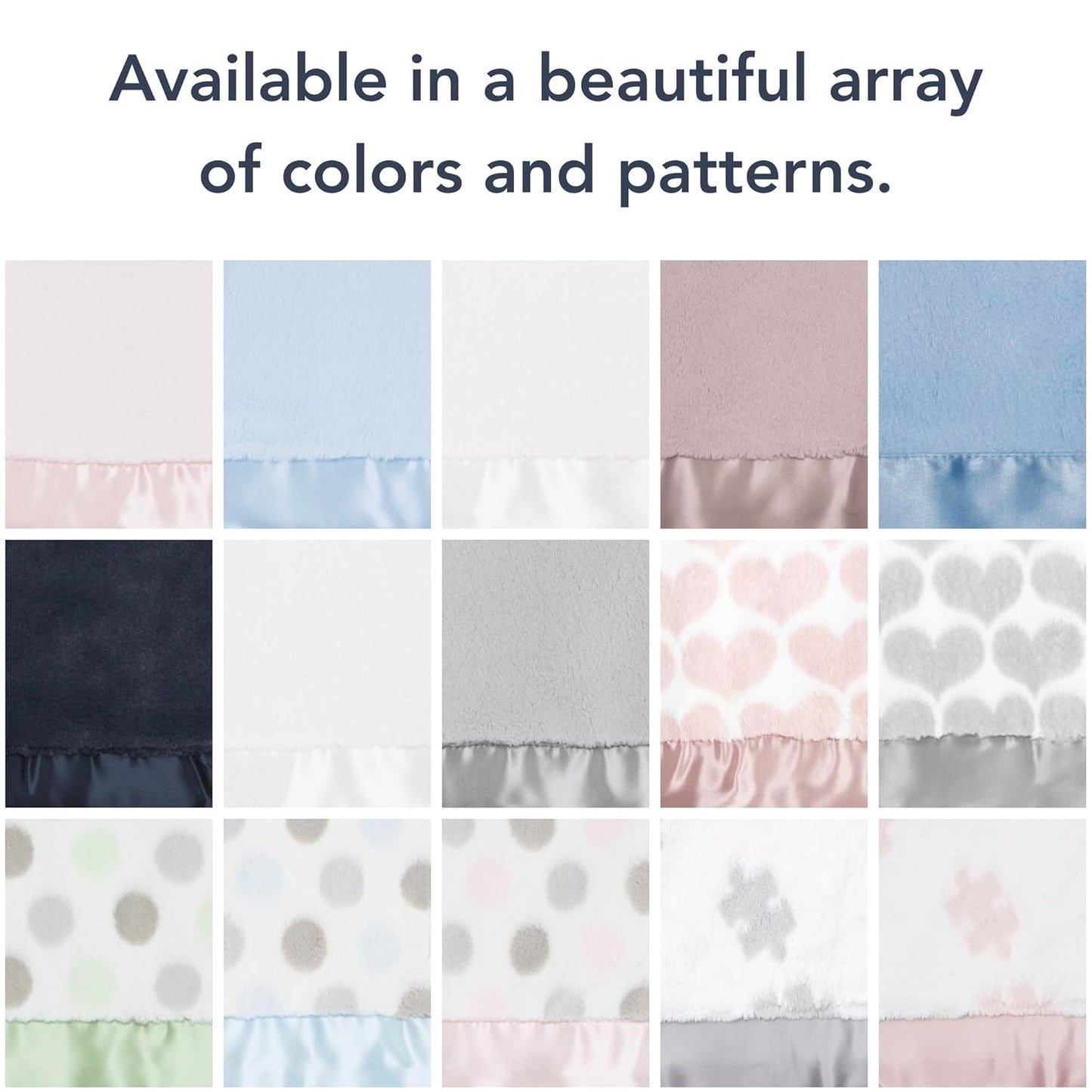 Little Giraffe Baby Blanket - Luxe Soft Blanket with Satin Trim - Baby Stroller Blanket - Newborn Baby Essentials & Baby Gifts - 29"x35" - Heart Army Silver