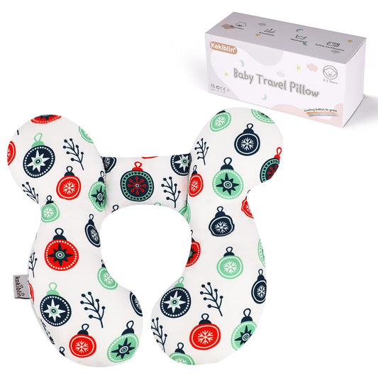 KAKIBLIN Baby Travel Pillow for Head and Neck, Upgraded Baby Support Pillow, Baby Neck Pillows for Car Seat,Pushchair,Travel,(Cross)