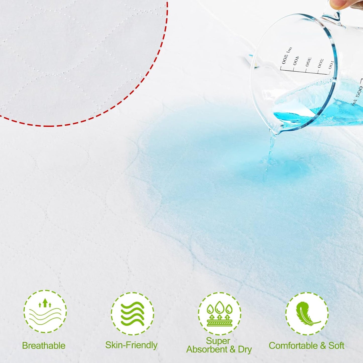 Bamuho Pee Pads for Kids 34"x 36", Washable Potty Training Bed Pads for Toddlers with 4 Layers of Protection, Waterproof Bed Pads Great for Children, Adults and Pets