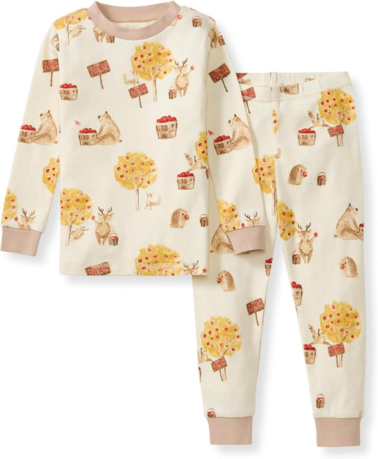 Burt's Bees Baby Boys' 2-Piece Long Sleeve Tee and Pants Organic Cotton Pajama Set