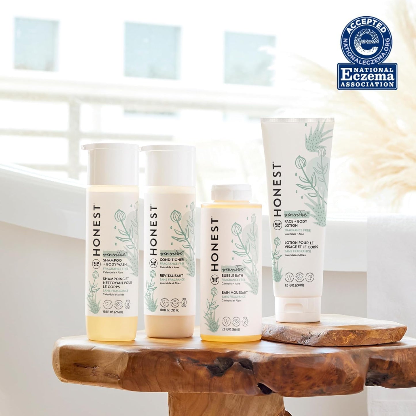 The Honest Company Silicone-Free Conditioner | Gentle for Baby | Naturally Derived, Tear-free, Hypoallergenic | Fragrance Free Sensitive, 10 fl oz