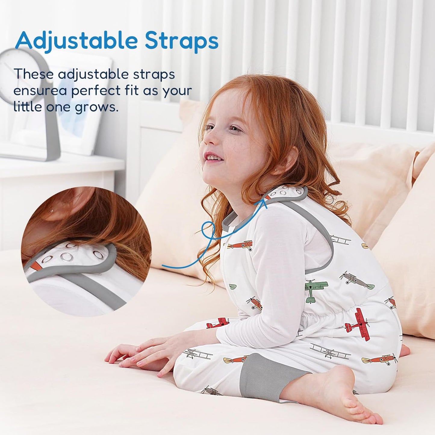 TotAha Toddler Sleep Sack with Legs, 0.5 TOG Light and Soft Baby Sleeping Bag, Walker Sleep Sack for Babies 12-24M, 2T-3T