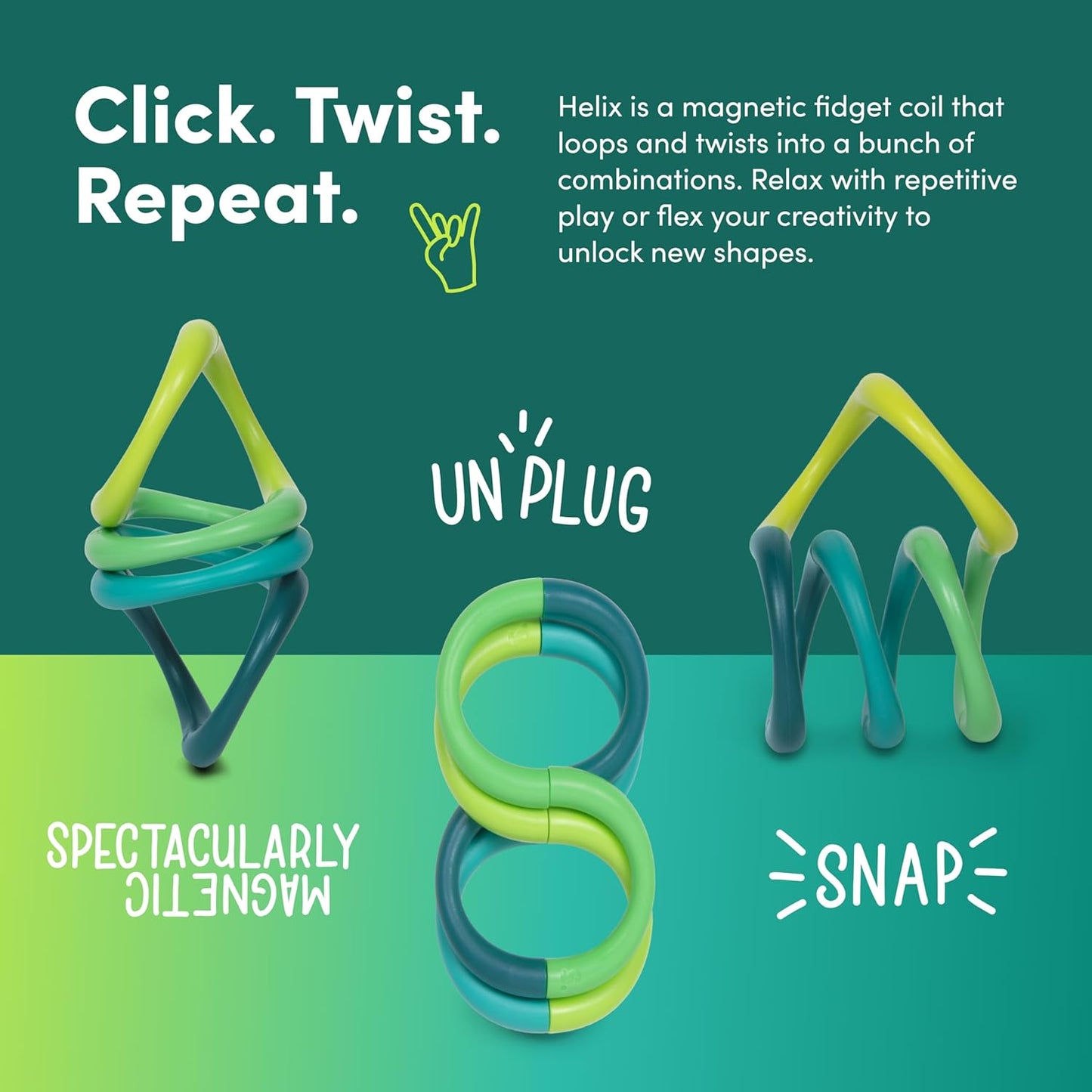 Speks Helix Fidget Toy for Adults and Desk Toy for Office - Acid