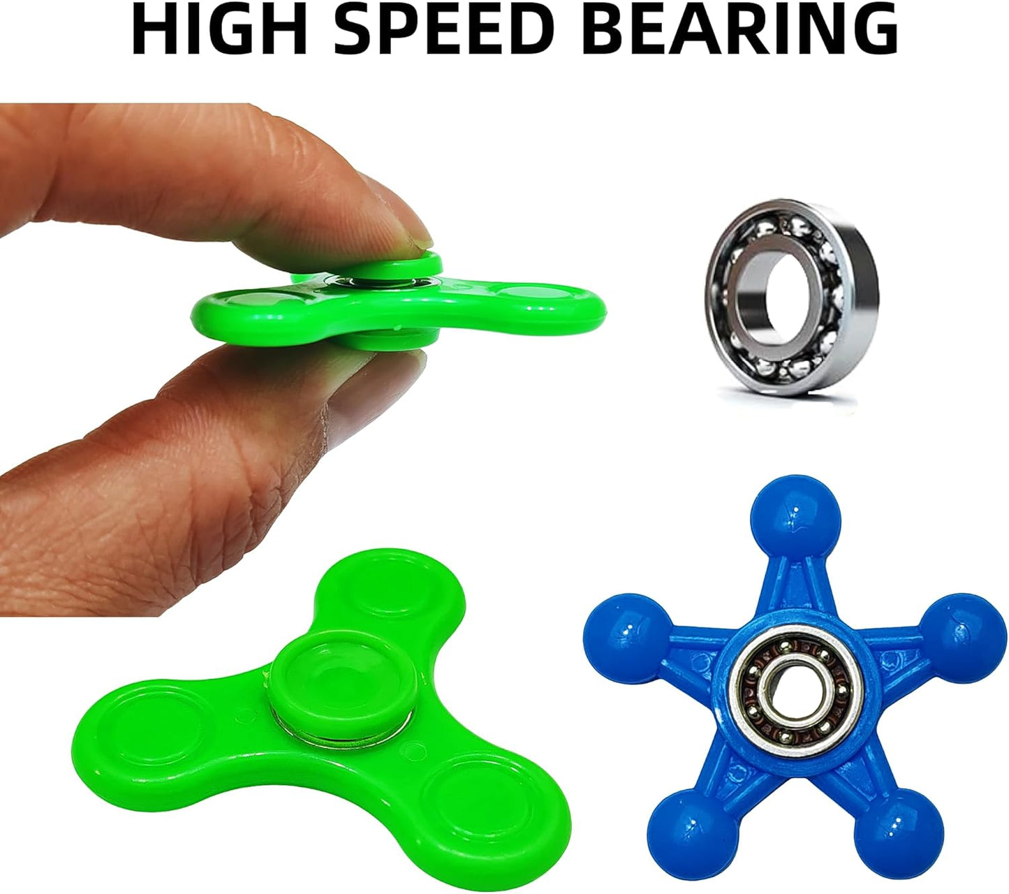 Fidget Spinners Bulk-Mini Fidget Spinner Toys for Kids Teens Adults Birthday Party Favors,Return Gifts,Goodie Bags Stuffers,Party Games,Classroom Rewards Carnival Prizes (50)