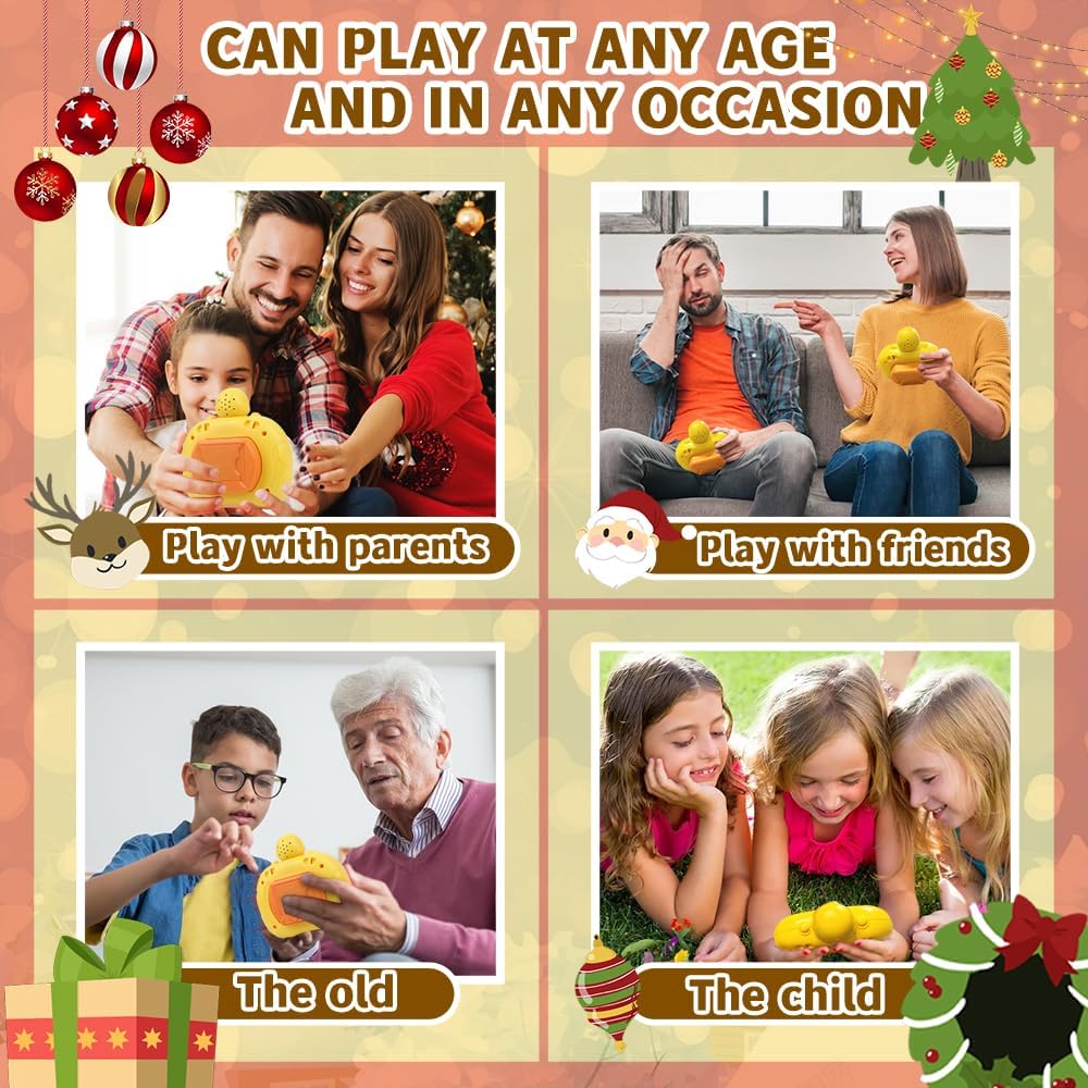 Upgraded Quick Push Pop Toy Fast Push Bubble Fidget Toys & Light up Pop it Game, Handheld Puzzle Sensory Games Toy, for Kids Boys Girls Teens Ideal Party Favors