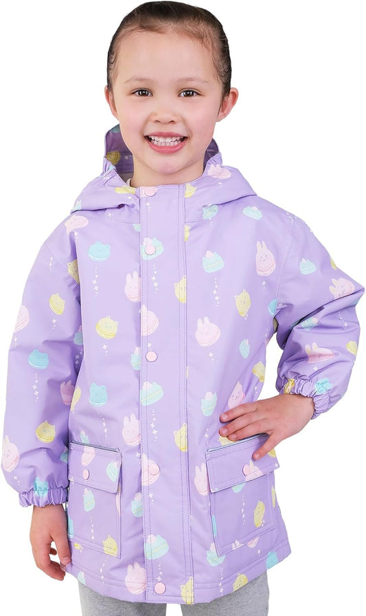 JAN & JUL Waterproof Fleece Lined Rain Jacket, Raincoat for Kids