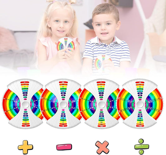 Math Fidget Spinners,Suitable People Learning Addition,Subtraction,Multiplication & Division Methods, Birthday Arithmetic Fidget Spinners Math Games for Kids 4 5 6 7 8-12