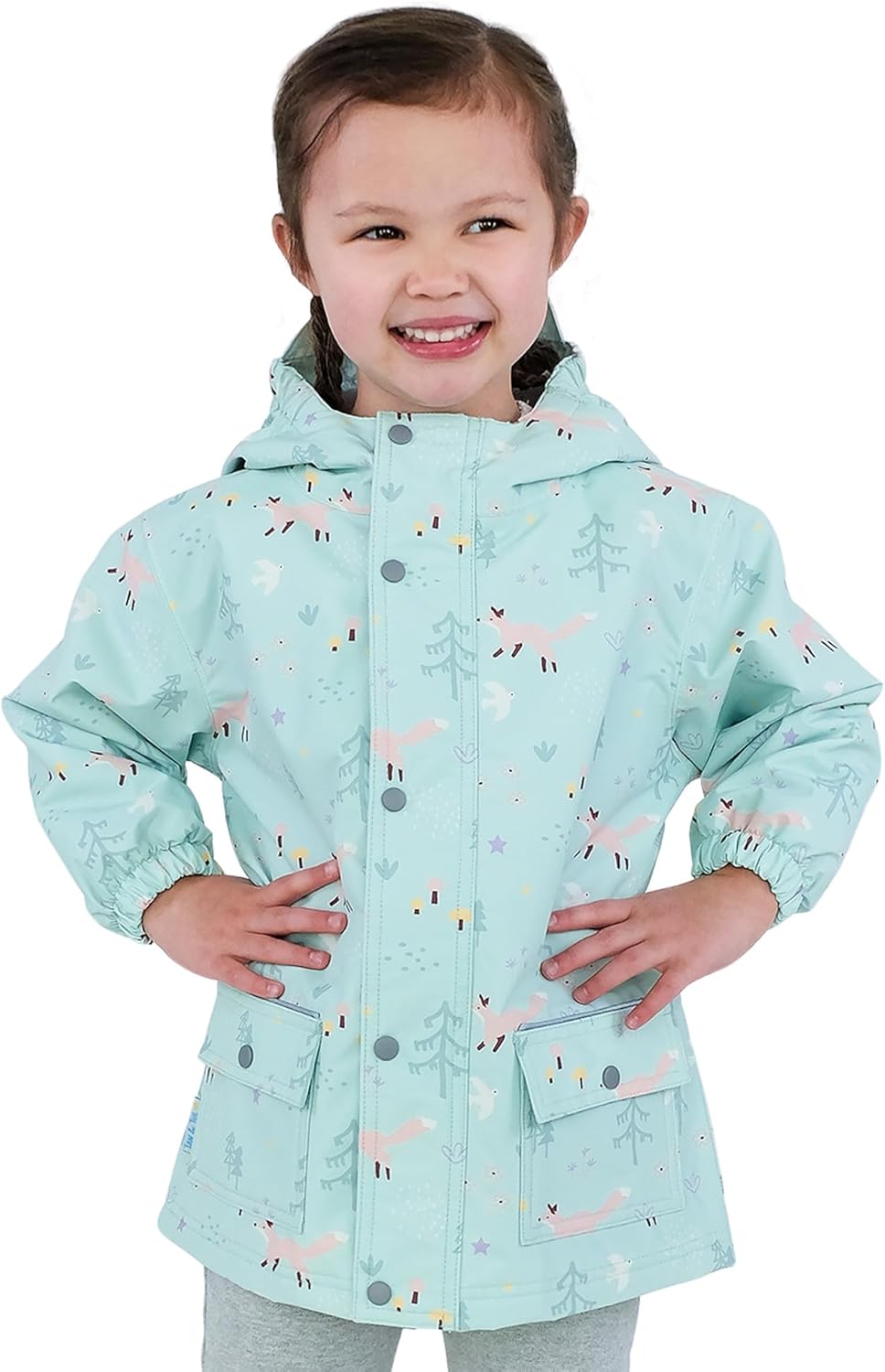 JAN & JUL Waterproof Fleece Lined Rain Jacket, Raincoat for Kids