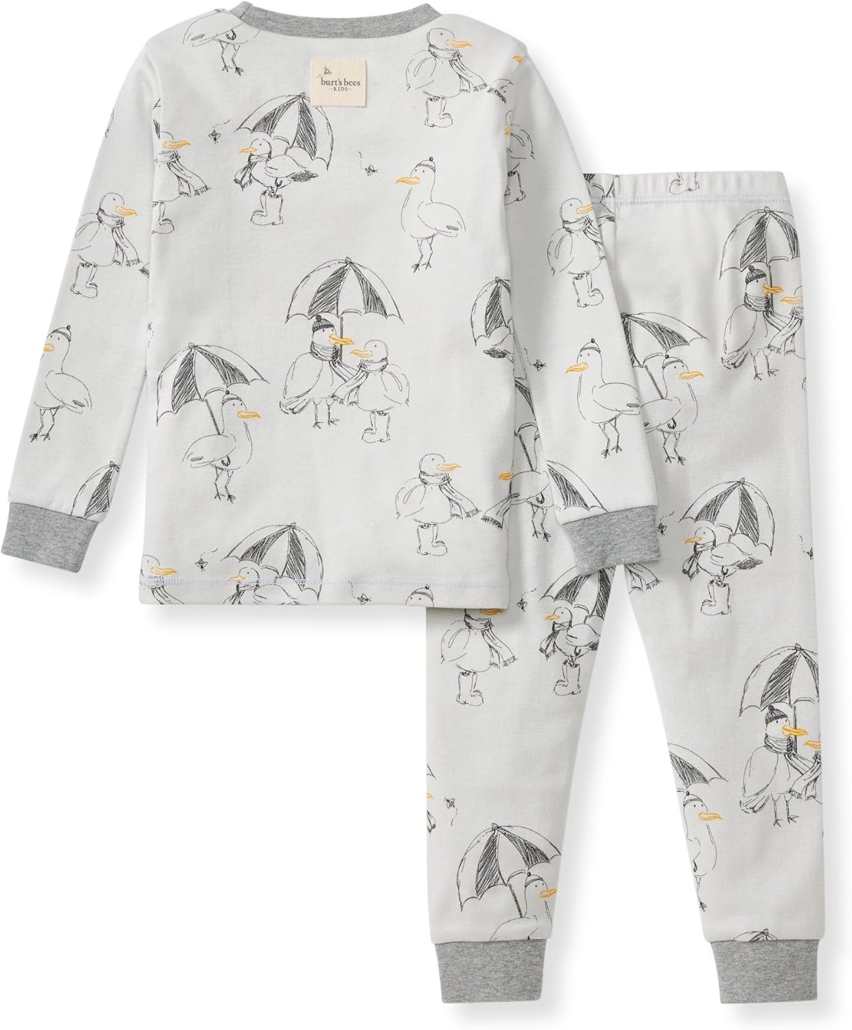 Burt's Bees Baby Boys' 2-Piece Long Sleeve Tee and Pants Organic Cotton Pajama Set