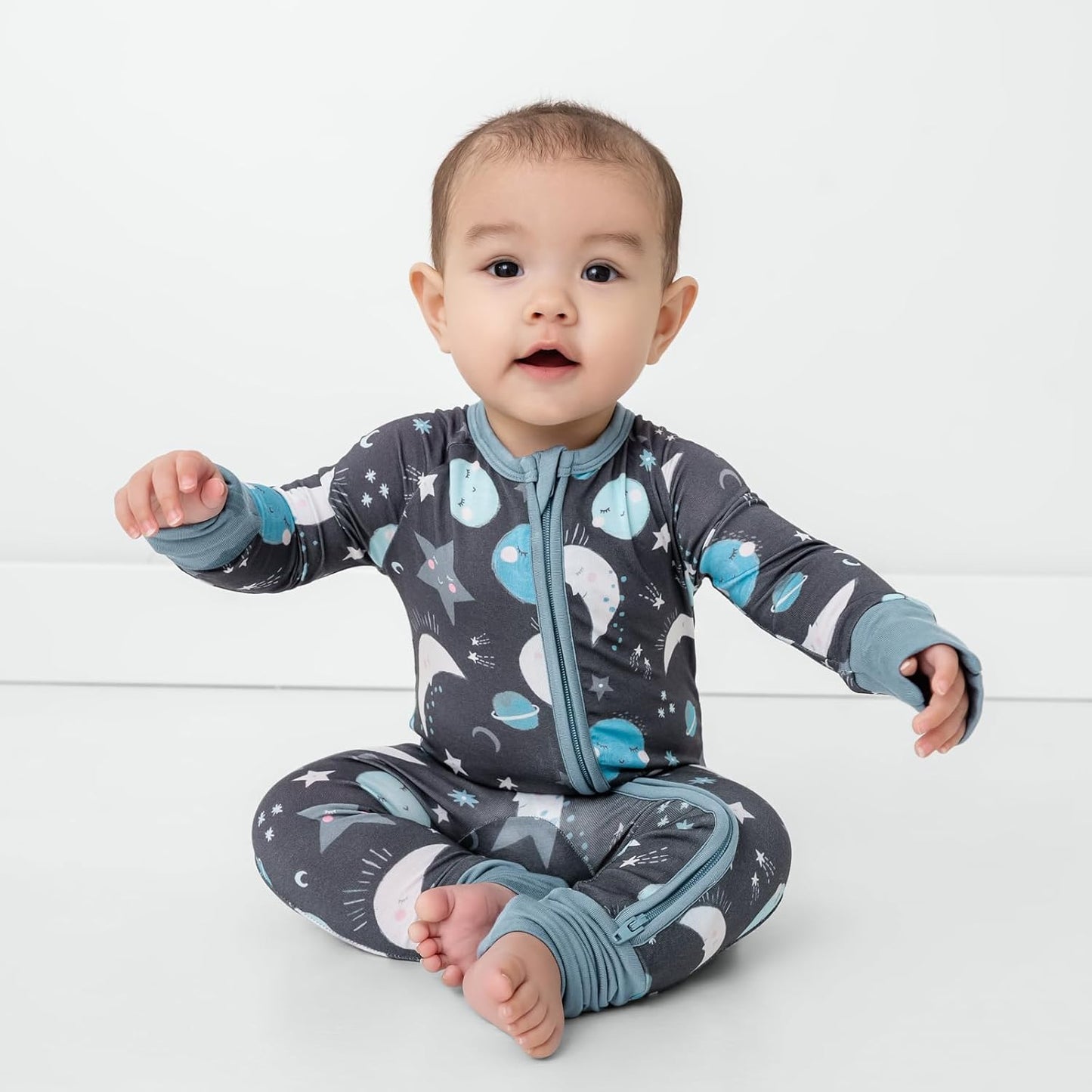 Little Sleepies Pajamas for Baby Boys & Girls, Viscose from Bamboo Baby Pajamas, Preemie & Newborn Sleepers, 2-Way Zipper PJs