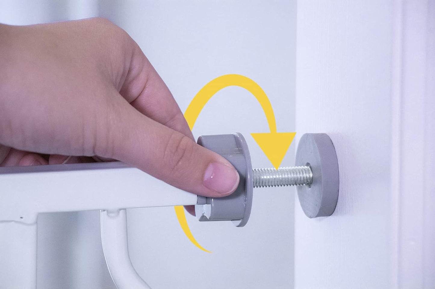 Regalo Easy Step 38.5-Inch Extra Wide Walk Thru Baby Gate, White Original version