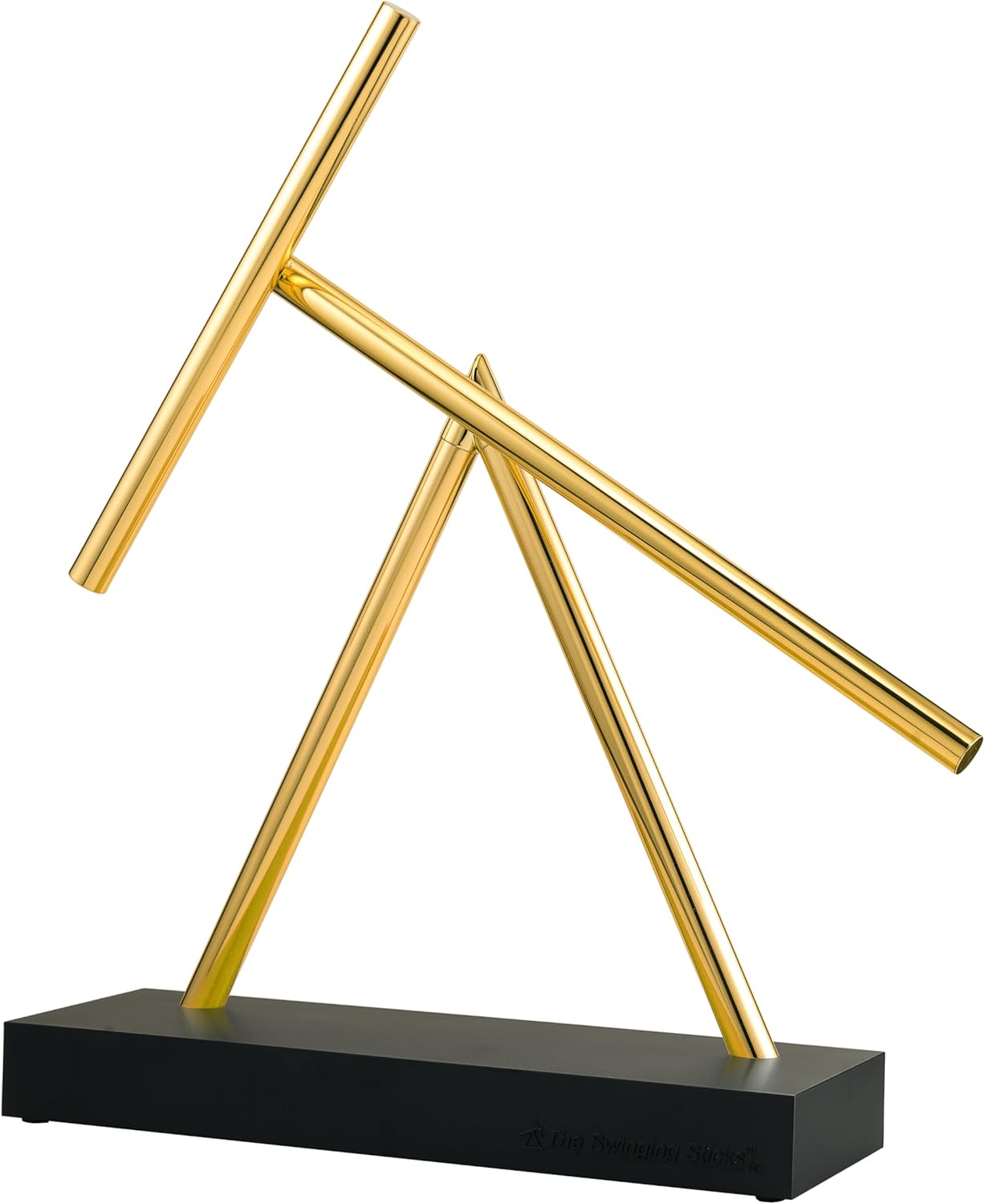 Kinetic Energy Sculpture - Desktop Toy Version (Black/Gold)
