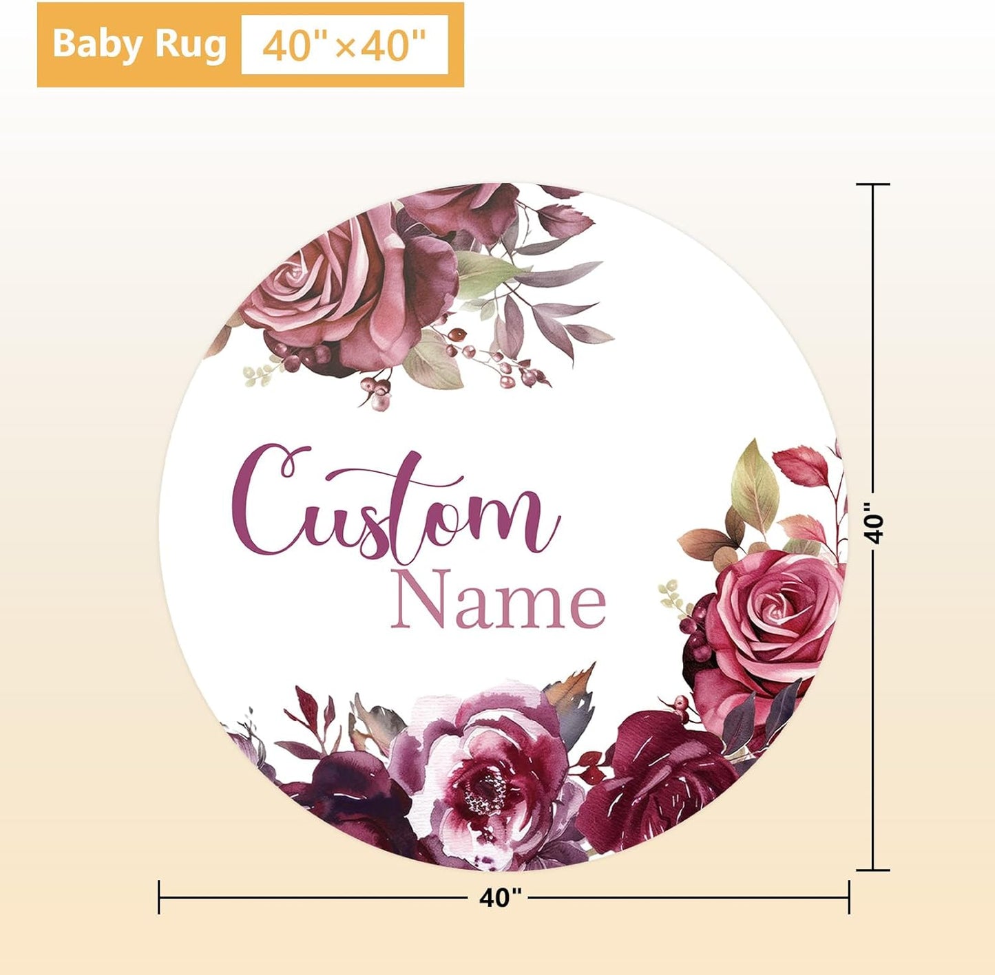 Personalized Crib Bedding Set, 5 Pcs Custom Nursery Bedding Sets with Name, Infant Bedding Set for Baby Girls, Purple Flower Double Layer Baby Crib Set, Babies Toddlers Kids Customized Gifts