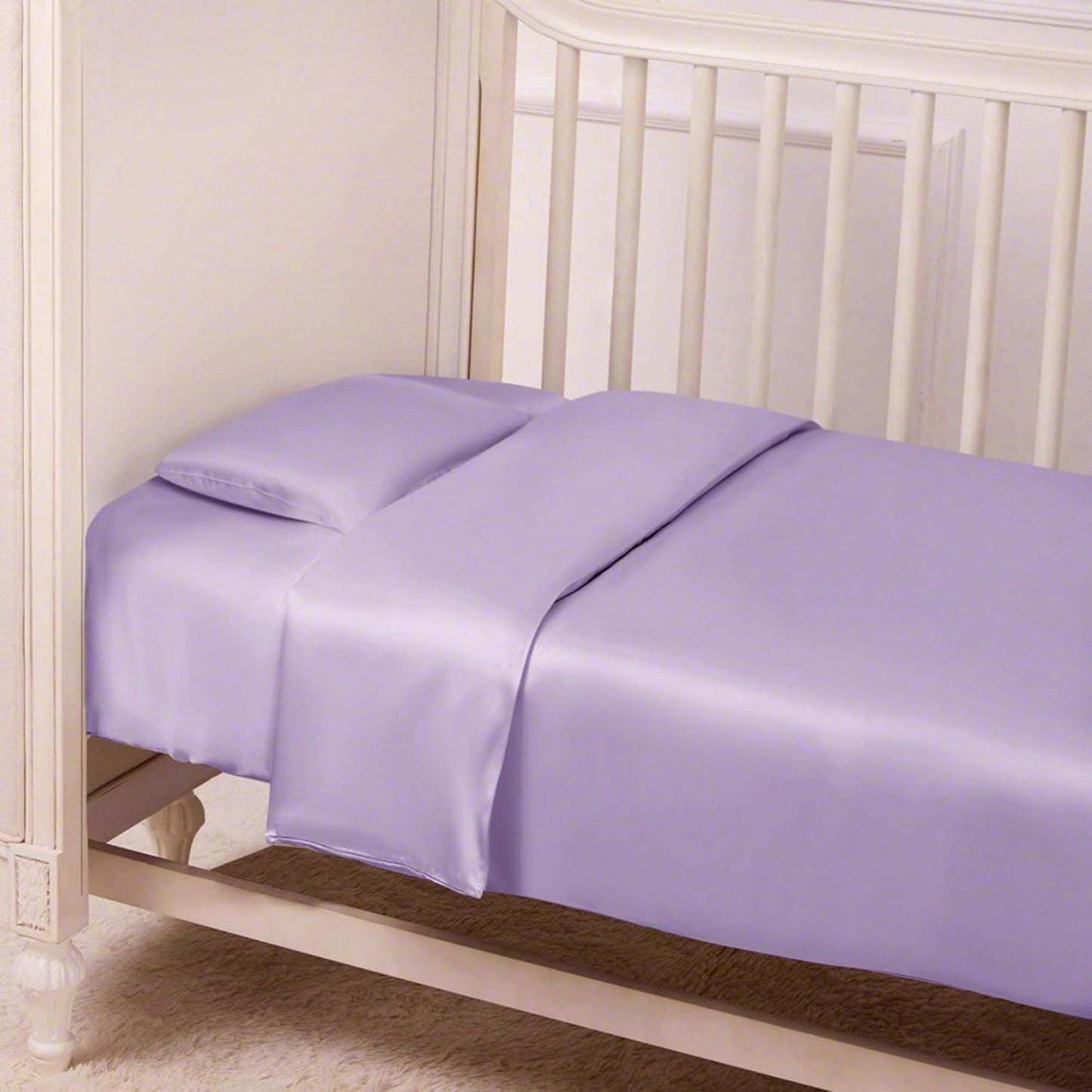 Organic Silk Baby Pillowcase with Zipper, Small 10"x13" Pillow Cover for Boys & Girls, Ideal for Bed & Travel, Soft for Kids Hair & Skin, Hypoallergenic Pillowcases for Toddlers (Mauve Plum)