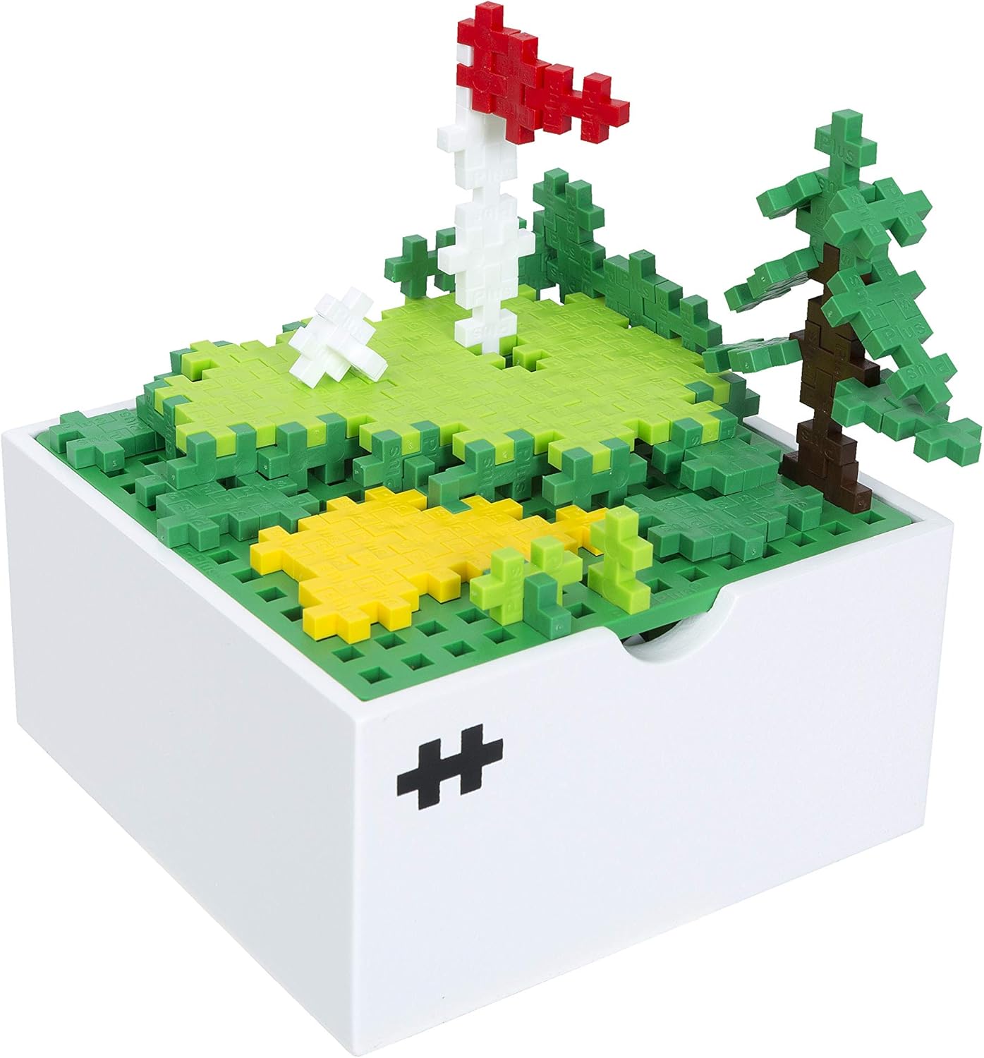 PLUS PLUS - BOKS Windmill - 220 Pieces - Construction Building Office Desk Fidget Toy, Interlocking Mini Puzzle Blocks