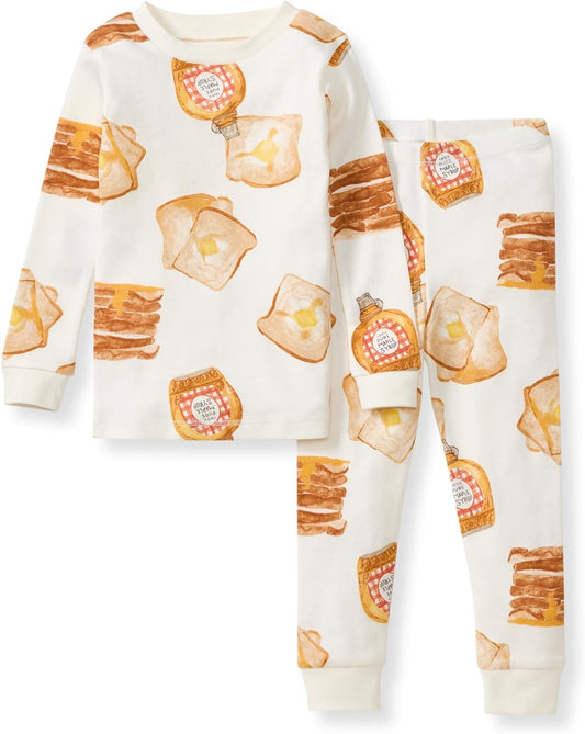 Burt's Bees Baby Boys' 2-Piece Long Sleeve Tee and Pants Organic Cotton Pajama Set