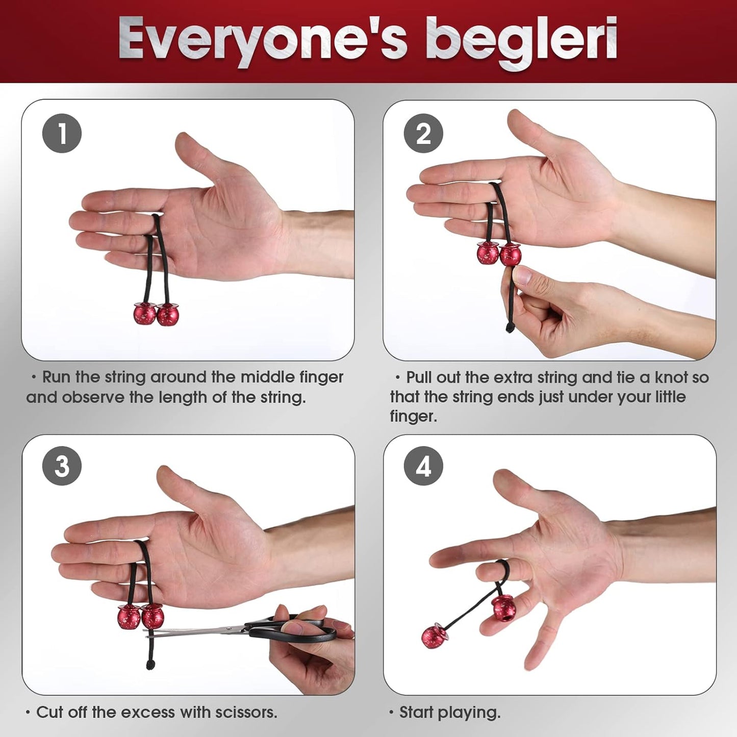 Begleri Fidget Beads - Worry Fidget Beads Spin & Bump - Made of Aluminum Alloy - for Men Women Youngs Skill Players Creates a Bit of Magic for You (Jar)