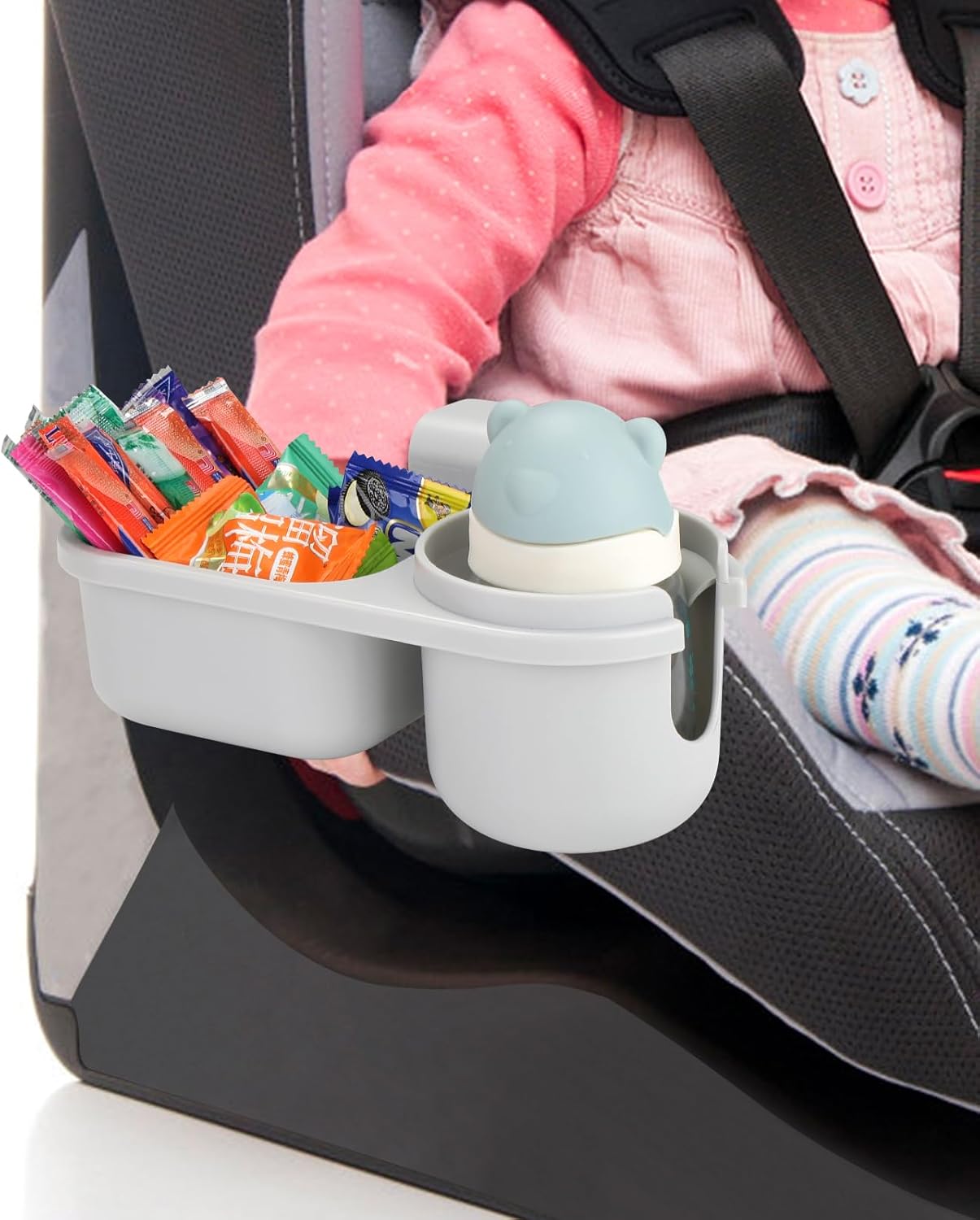 Accmor Child Cup Holder Snack Tray for Convertible Car Seats, Universal Child Cup Holder Compatible with Most Baby Car Seat Models