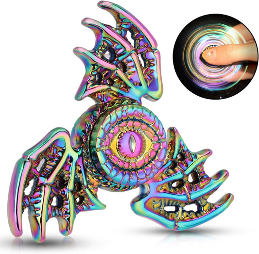 Solid Metal Fidget Spinner Sensory Novel Fidget Spinner Toy, Valentine's Day Bag Filler Reduces Stress and Relieves Anxiety, Autism Fidget Spinner Party Favorite Killing Time Toy.