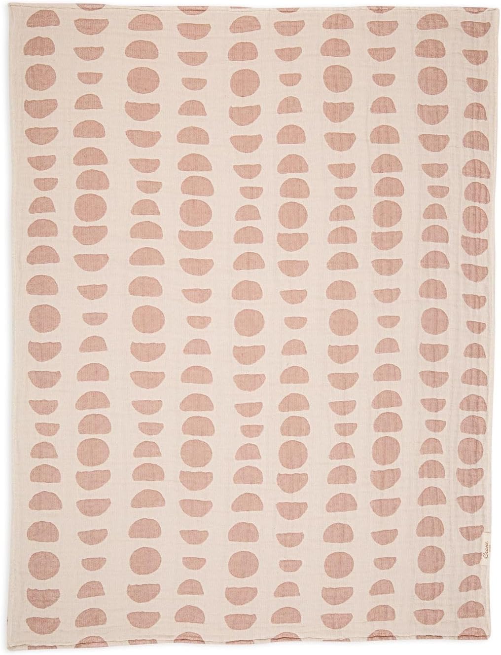 Crane Baby Moon Phase Cotton Baby Blanket 30” x 40”, Soft Cotton Muslin Nursery and Stroller Blanket for Boys and Girls, Neutral Baby Gift