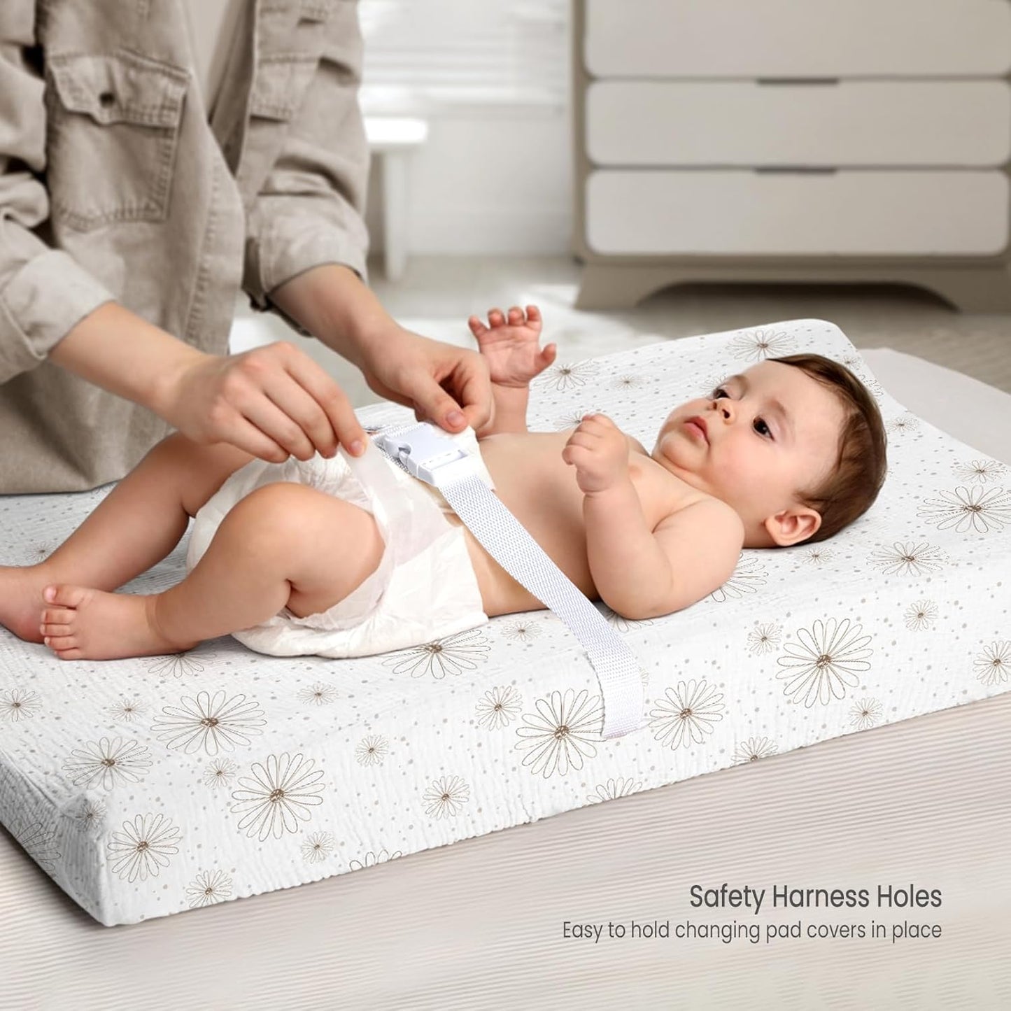 lulumoon Muslin Changing Pad Covers: Baby Cotton Changing Table Covers - Soft Changing Pad Sheets for Boys Girls