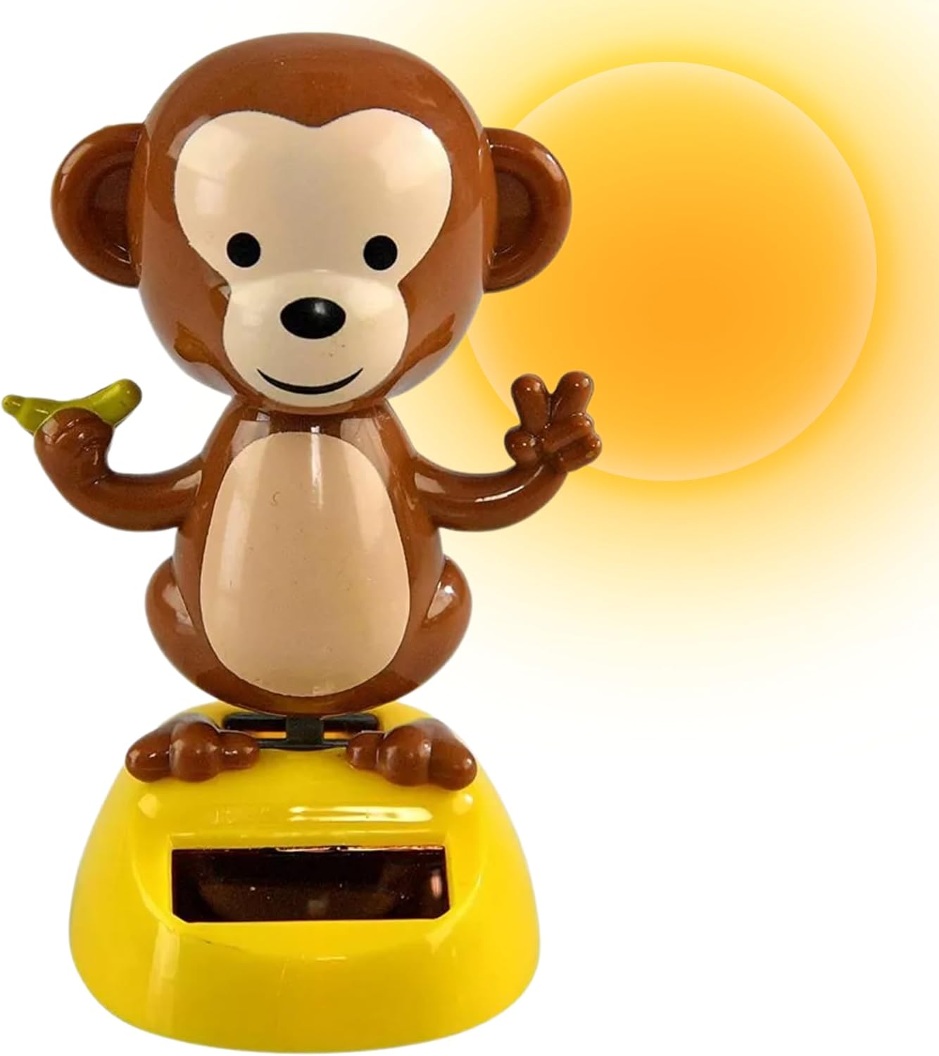 Killer's Instinct Outdoors Solar Powered Dance Monkey Figures – Solar Dancing Monkey Figurine Solar Powered Toys for Car Window Sill Decoration Holiday Car Dashboard Office Home Desk Décor