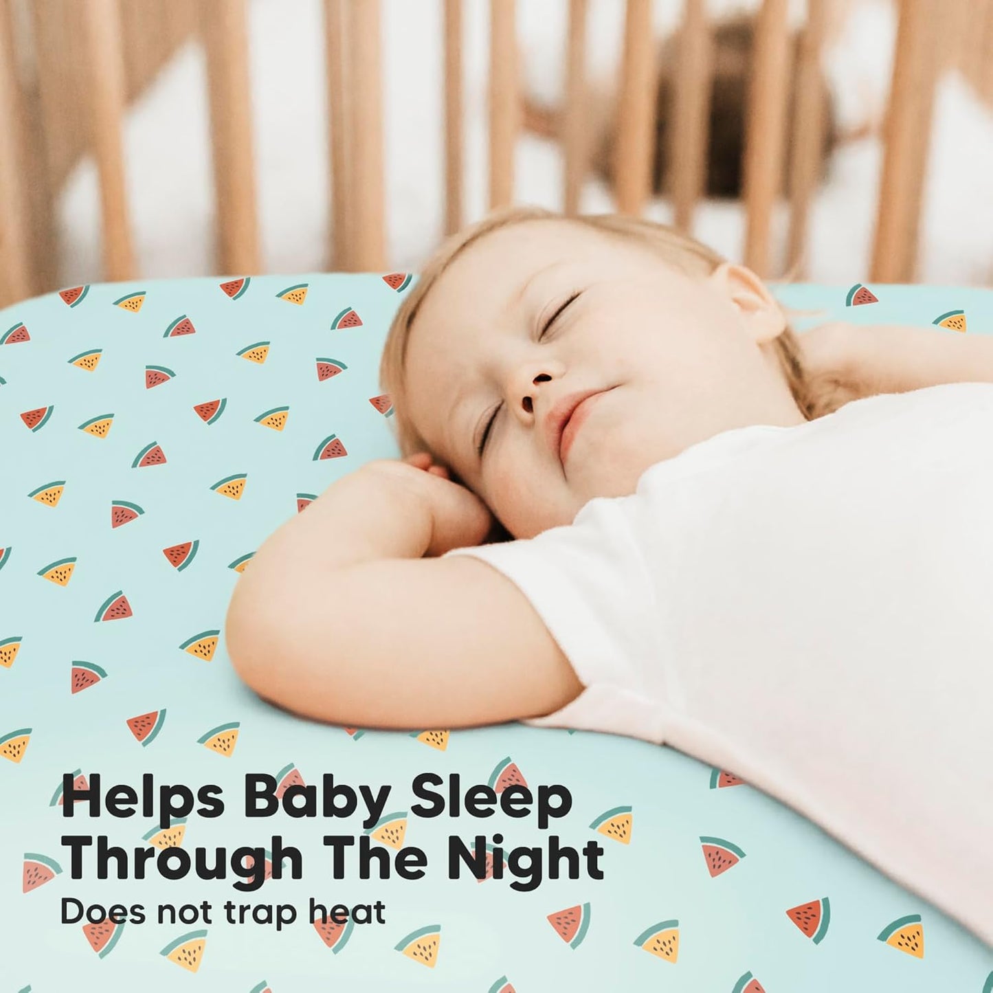 KeaBabies 2-Pack Baby Crib Sheets for Boys, Girls - 52x28 Viscose Derived from Bamboo Toddler Bed Sheets Neutral, Fitted Crib Mattress Cover for Standard Baby Bedding, Soft & Cozy (Beach Day)