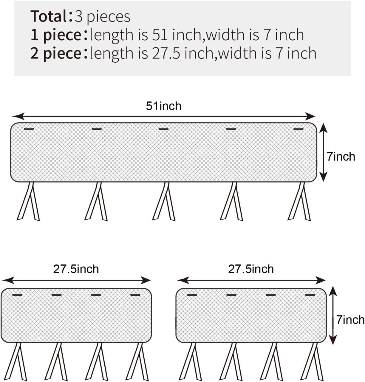 3 in 1 Crib Rail Covers for Life Size Cribs,White Soft Anti-Collision Strip Corner Covers,Protect Baby Teeth and Save Crib Rails, Rail Edge Protector Strip (white01) (Pink)