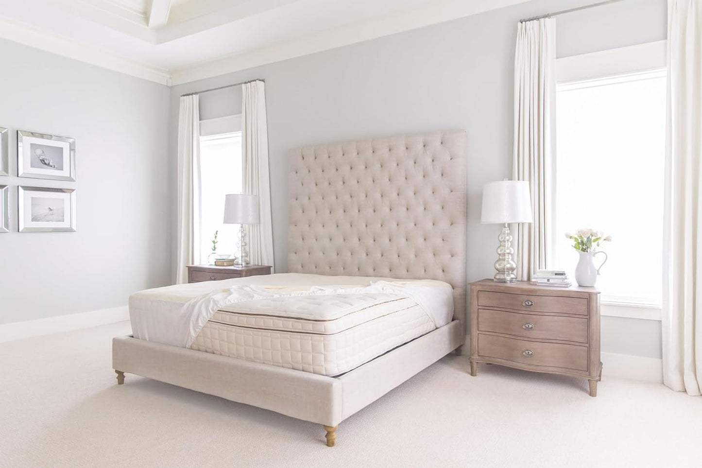 Naturepedic Organic Waterproof Mattress Protector Pad - Washable & Reusable Fitted Stretch Knit Mattress Cover - Highly Absorbent Bed Incontinence Pads - Breathable Fitted Cover for Twin 9"-16"