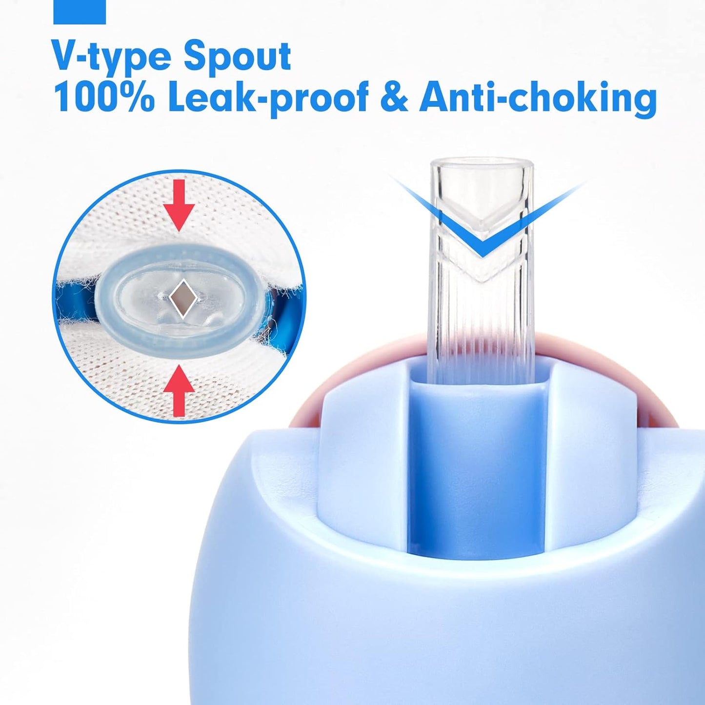 hahaland Sippy Cups for Baby 6-12 Months - 2 in 1 Spout & Straw Unicorns Sippy Cups for Toddlers 1-3 No Spill Transition Weighted Straw Cup (1 Cup with 2 Nipples)