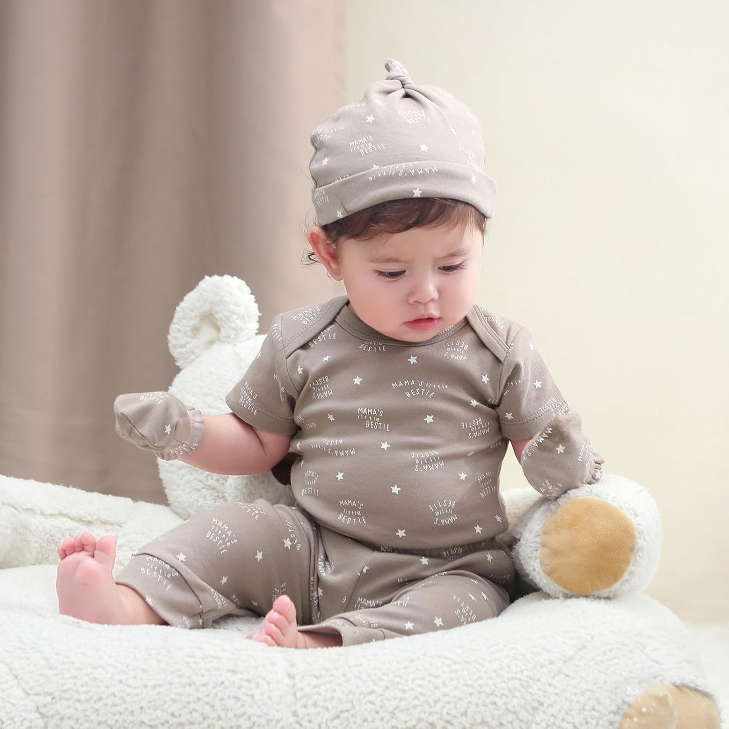 Baby Bodysuit and Pant Set 10-pcs Cotton Soft Newborn Boy Girl Clothes Outfits