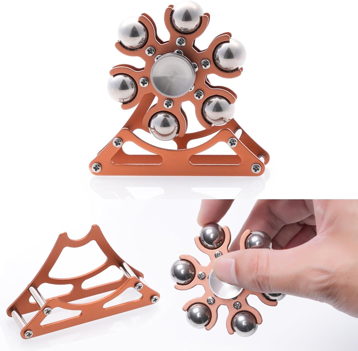 Desk-Fidget-Toys for Ferris-Wheels-Spinner: 4mins Kinetic-Metal-Spinner, Cool-Gadgets-Stuff for Kid Children Teen Adult EDC-Toy, ADHD Tools Stress Relief for Office Home School Men Woman Christmas