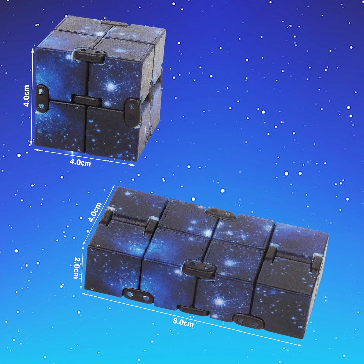 Fidget Infinity Cool Cube Toys: Fidget Toy Hand Held Magic Cubes Cool Stuff Gadgets Things Unique Birthday Gifts Boys Girls Kids Adults Anxiety Stress Relief Sensory Christmas Stocking Stuff Gift Toys