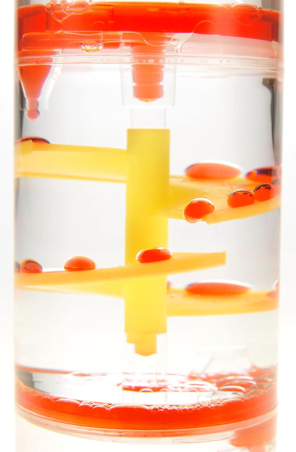 PowerTRC Cylinder Liquid Motion Bubbler, Liquid Sensory Toy Timer, Calm and Relaxing Fidget Desk Toy, Helps with Anxiety, Austism, ADHD. Gifts for Kids and Adults Classroom and Office