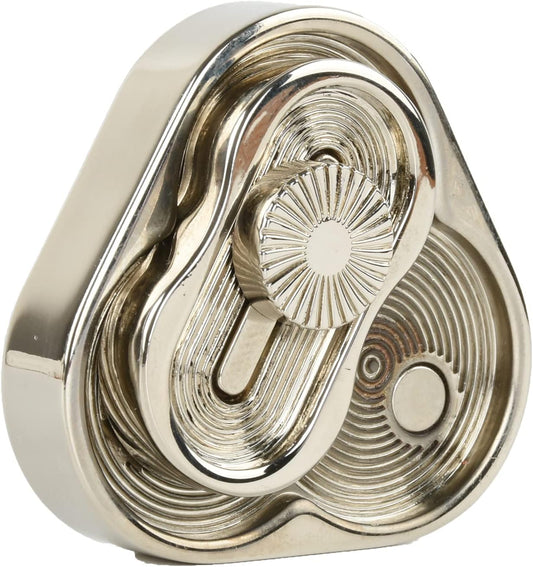 EDC Metal Fidget Slider Toys- Stress Relief EDC Fidget Slider Casual Metal Adult's Hand Toys Office Desk Toys Gifts Stress Toys for Adults(TR-Silver)