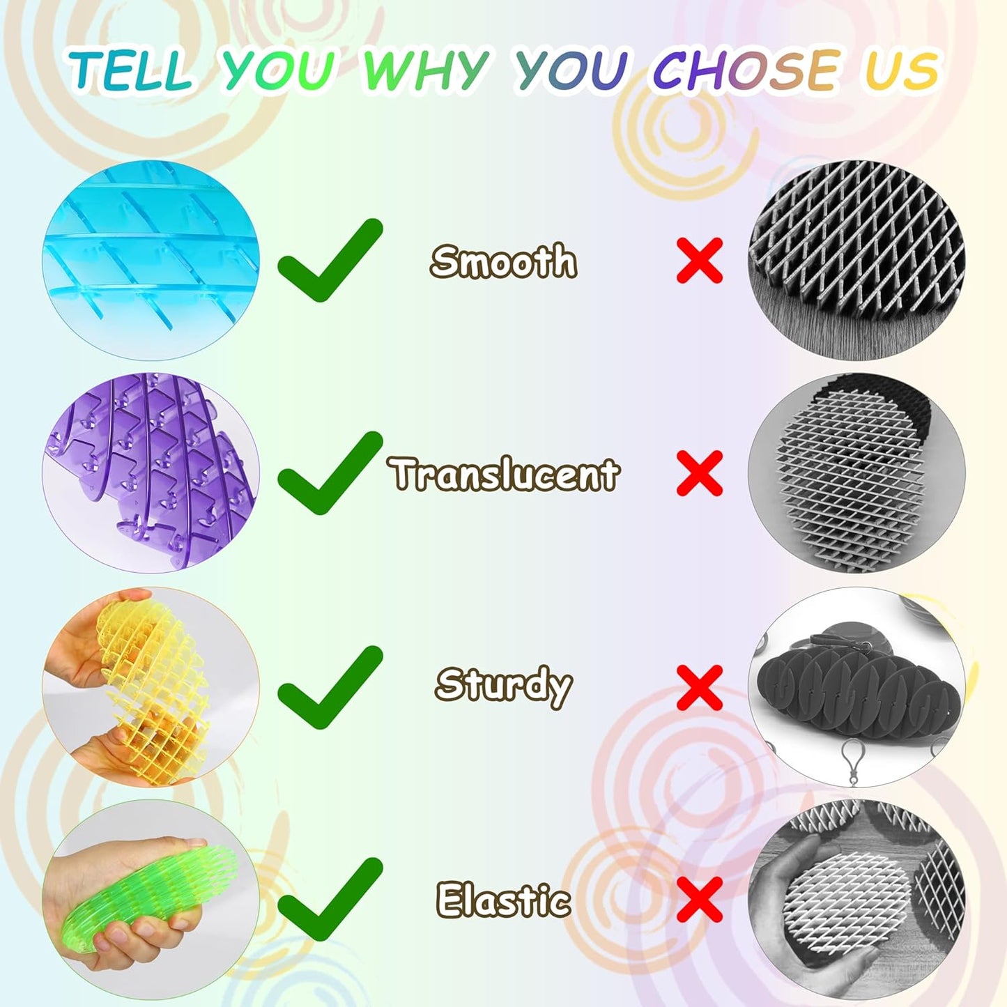 Fidget Worm Toy, 12*12CM 3D Elastic Fidget Toy Relieving Stress Boredom, Stress and Anxiety Relief Calming Fidgets Desk Toys for Adults,Ideal Gifts (Purple)