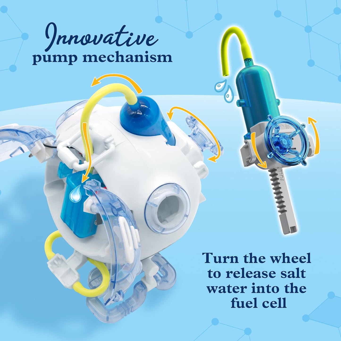 Thames & Kosmos Saltwater Fuel Cell Robot STEM Experiment Kit | Build a Walking Robot, No Batteries Required, Walks Up to 1 Hour on 1 Drop of Salt Water, Explore Non-Toxic, Renewable Energy, Ages 8+