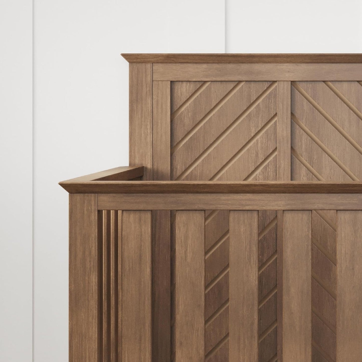 Child Craft Atwood 4-in-1 Convertible Crib, Baby Crib Converts to Day Bed, Toddler Bed and Full Size Bed, 3 Adjustable Mattress Positions, Non-Toxic, Baby Safe Finish (Cocoa Bean Brown)