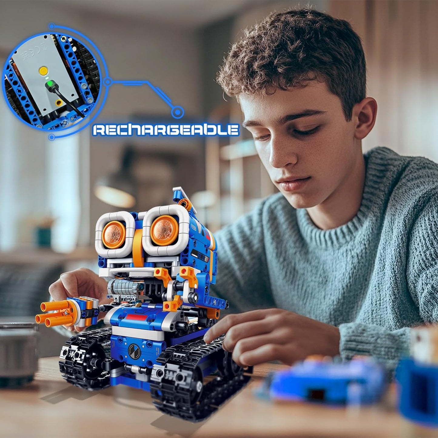 5in1 STEM Robot Building Kit, 560 PCS APP/Remote Control Mech RC Robotics for Kids Ages 8-12, Science Kit Coding Robots Toy Set, Birthday Gifts for Boys Age 8-14+